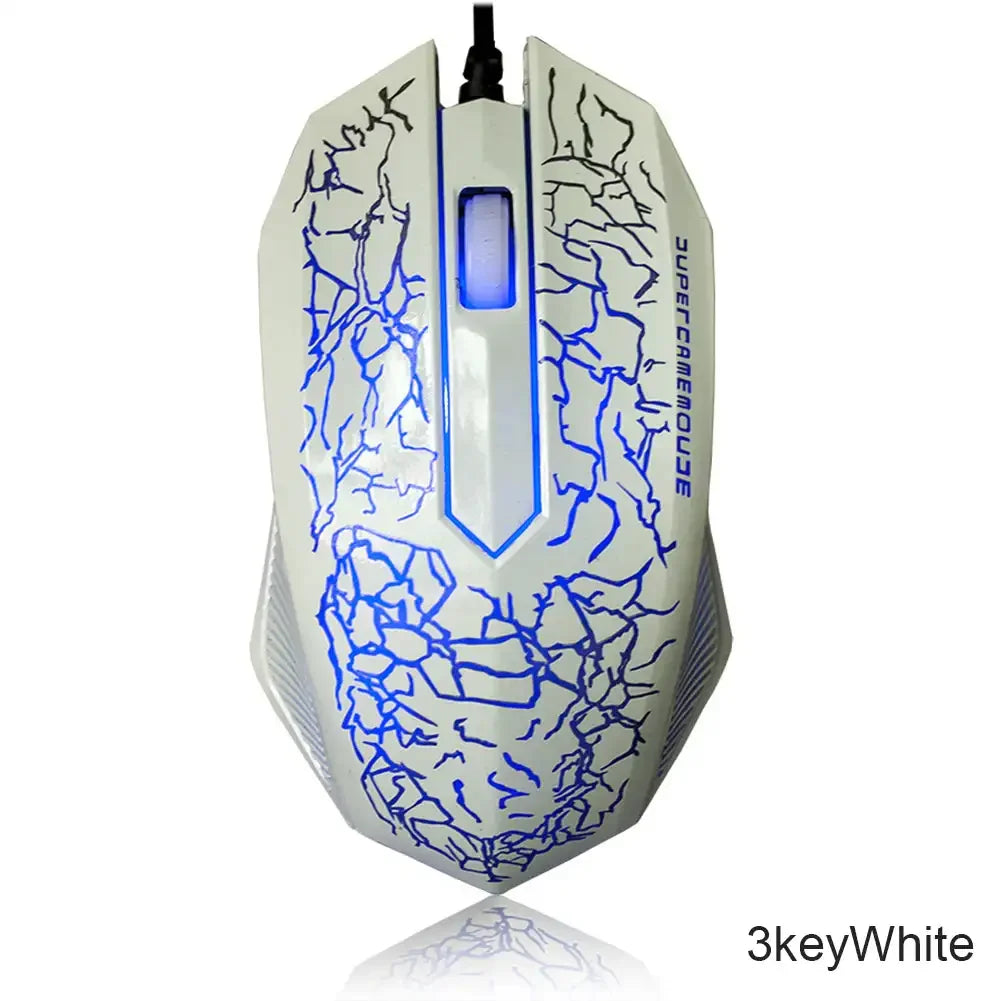 2400 DPI USB Wired Mouse Gaming Mouse LED Backlit Professional Gamer Mice Ergonomic Computer Mouse for PC Laptop Macbook