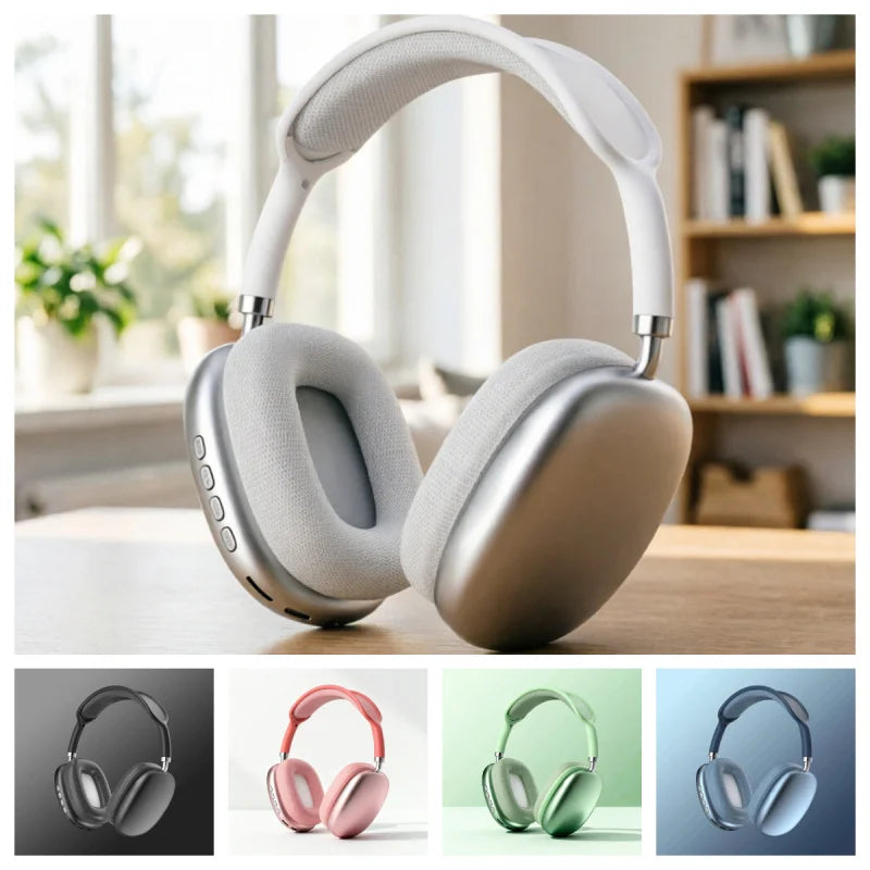 2026 Wireless Bluetooth Headphones Over Ear Noise Cancelling Headset High Fidelity Audio Lightweight Foldable for PC Phone