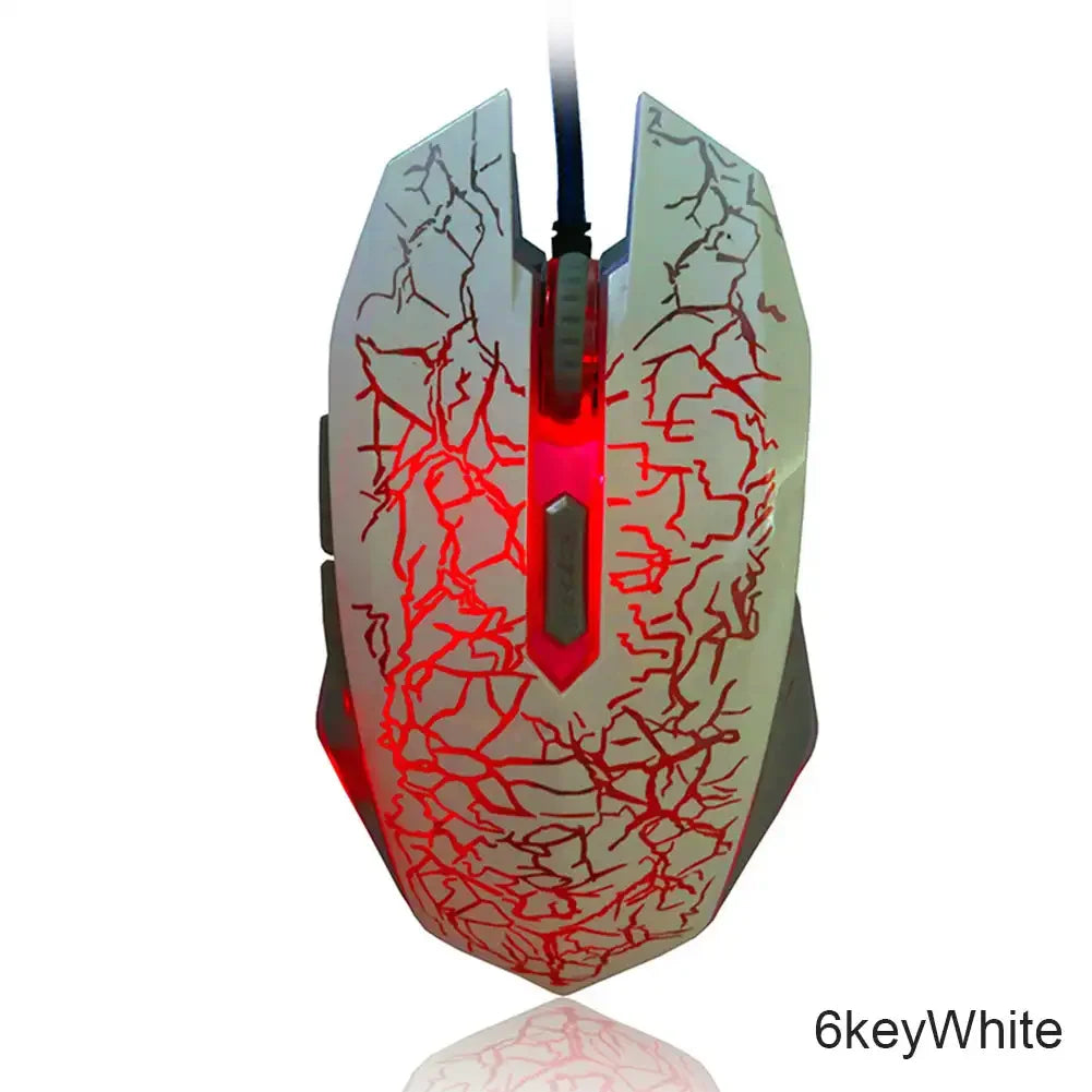 2400 DPI USB Wired Mouse Gaming Mouse LED Backlit Professional Gamer Mice Ergonomic Computer Mouse for PC Laptop Macbook