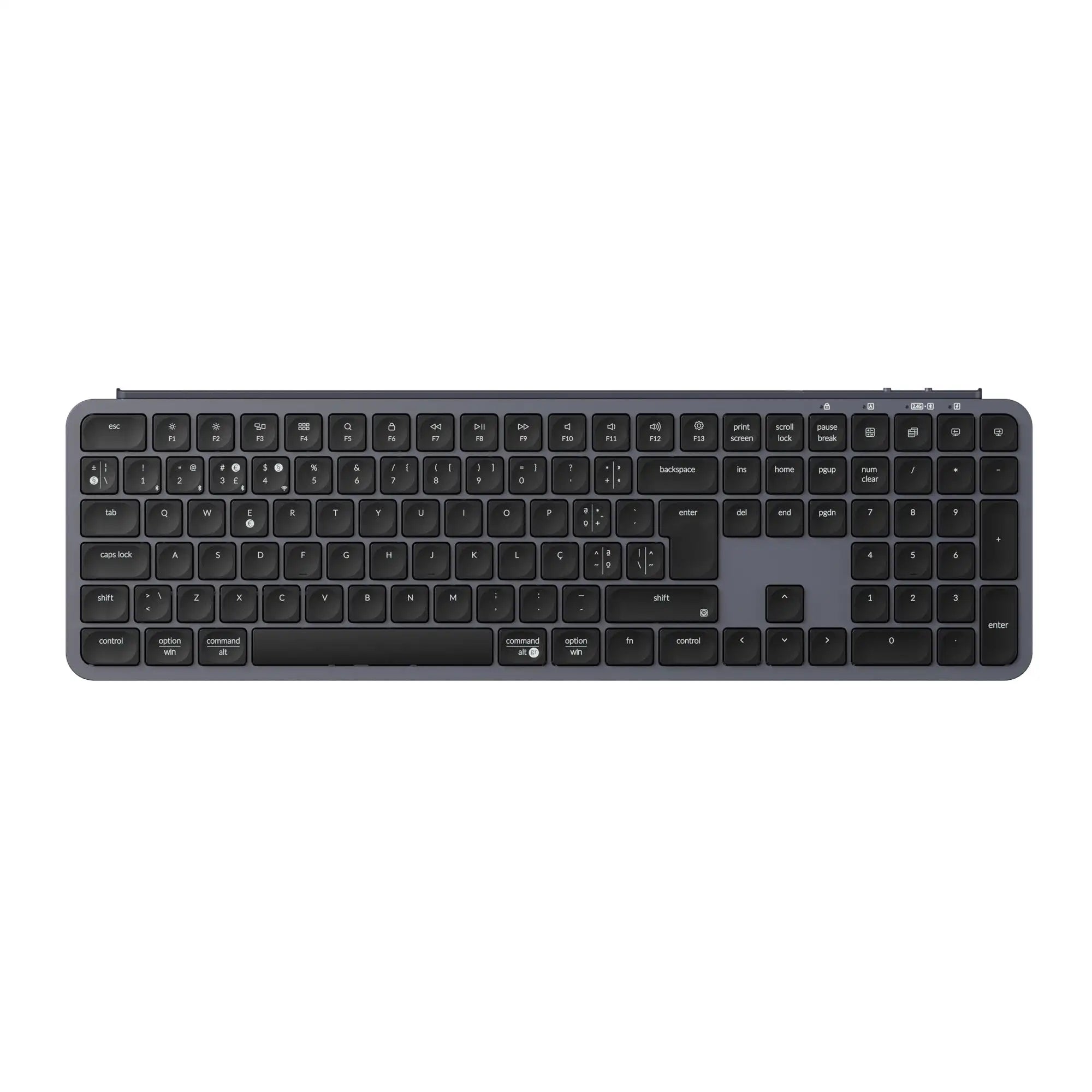 Keychron B6 Pro ISO Layout Ultra-Slim Wireless Keyboard Full Size Portable Lightweight 2.4GHz & Bluetooth Connections