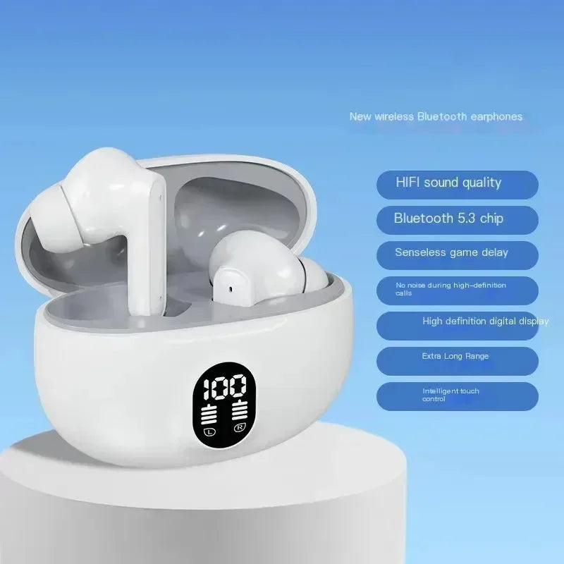 TWS Wireless Headphones Game Bluetooth Headphones with Microphone Noise Reduction High Fidelity for smartphones