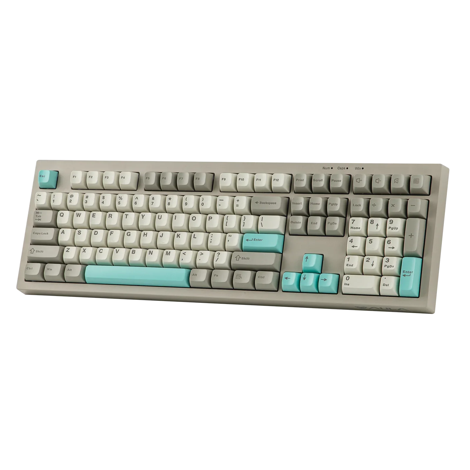 AULA S102 Wired Only Gaming Keyboard with Number Pad Full Size Layout Silent Membrane Creamy Silicone Structure RGB Backlight