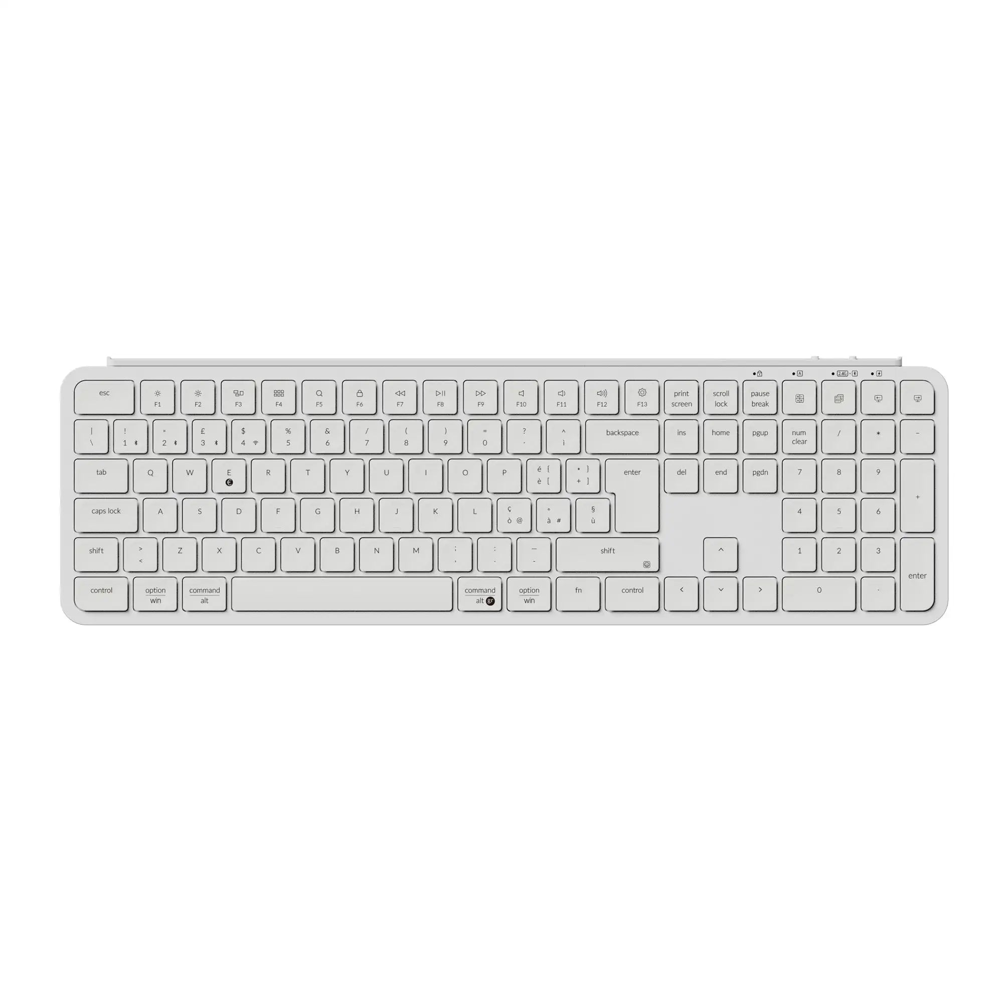 Keychron B6 Pro ISO Layout Ultra-Slim Wireless Keyboard Full Size Portable Lightweight 2.4GHz & Bluetooth Connections