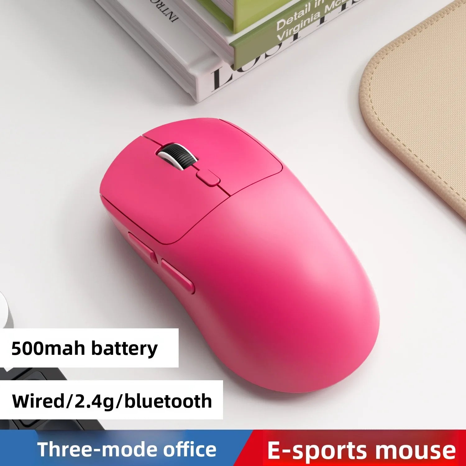 Tri-mode M348 Superlight Mouse Bluetooth 2.4G Wireless Gaming Mouse Flagship Chip Gaming Sensor 6 Adjustable DPI for Office Game
