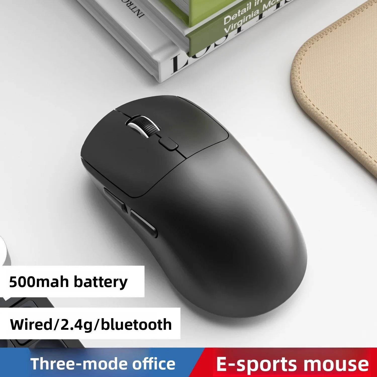 Tri-mode M348 Superlight Mouse Bluetooth 2.4G Wireless Gaming Mouse Flagship Chip Gaming Sensor 6 Adjustable DPI for Office Game