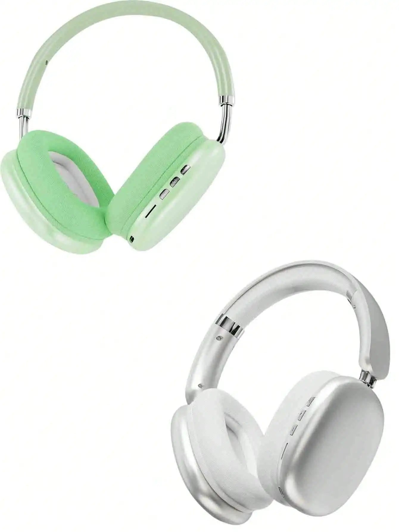 SUNJOM Wireless Bluetooth Over Ear Headphones Up To 28H Battery Life Headset With Microphone Gym Overhead Headphones Compatible With IOS & Android Mobile Phones,Computers,Laptop(Silver)