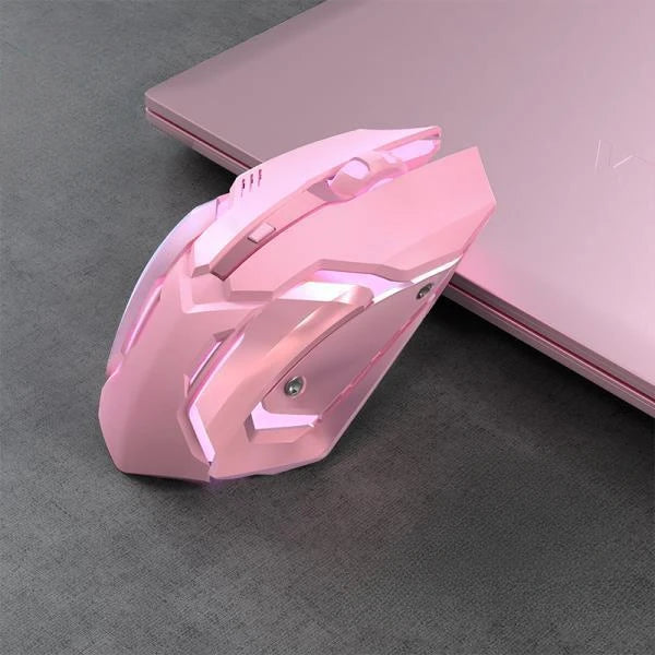 Gaming Mouse Rechargeable 2.4GWireless Bluetooth Mouse Mute Ergonomic Mouse for Computer Laptop LED Backlit Mice