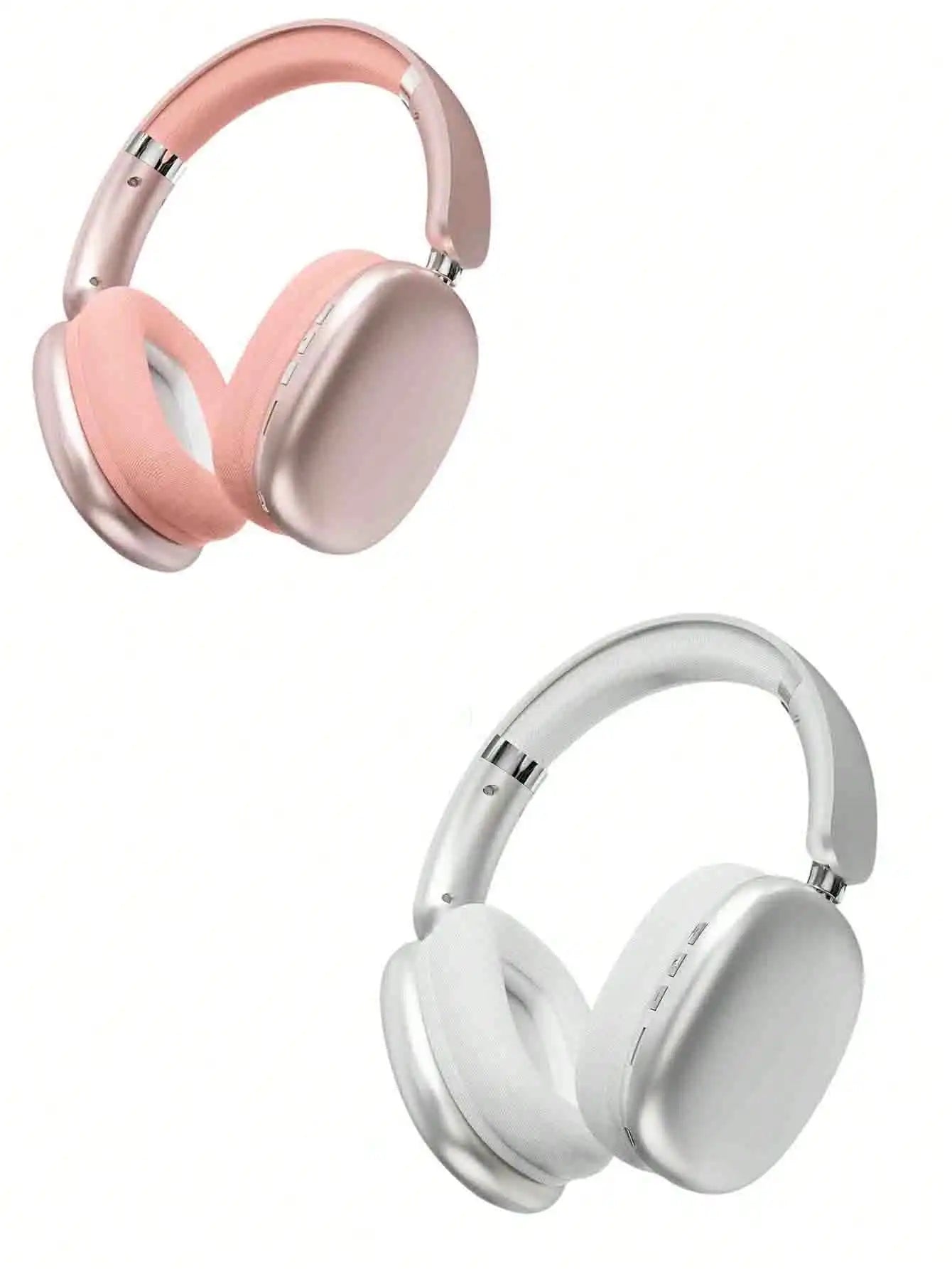 SUNJOM Wireless Bluetooth Over Ear Headphones Up To 28H Battery Life Headset With Microphone Gym Overhead Headphones Compatible With IOS & Android Mobile Phones,Computers,Laptop(Silver)