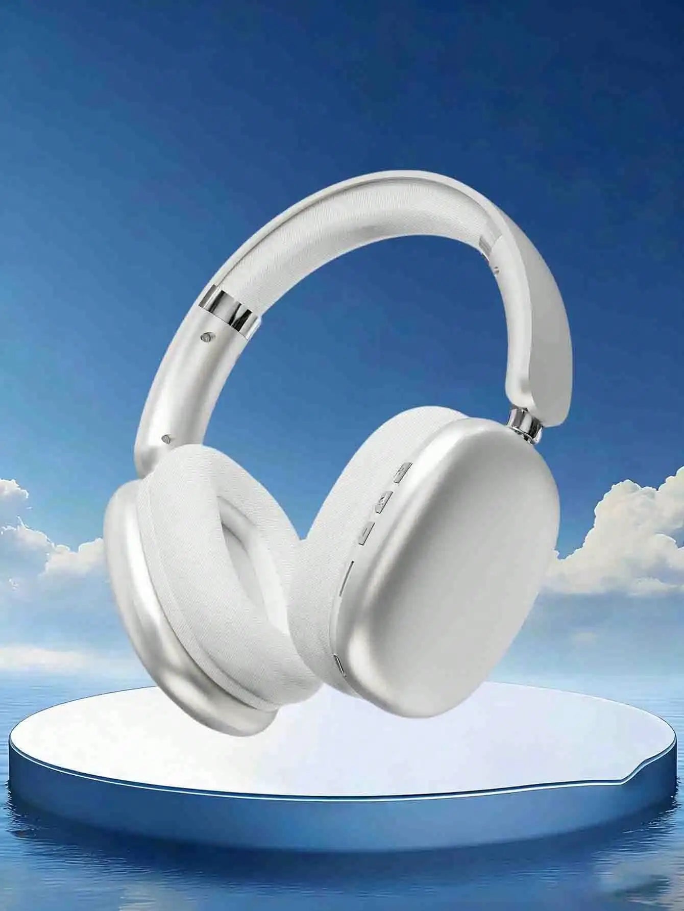 SUNJOM Wireless Bluetooth Over Ear Headphones Up To 28H Battery Life Headset With Microphone Gym Overhead Headphones Compatible With IOS & Android Mobile Phones,Computers,Laptop(Silver)
