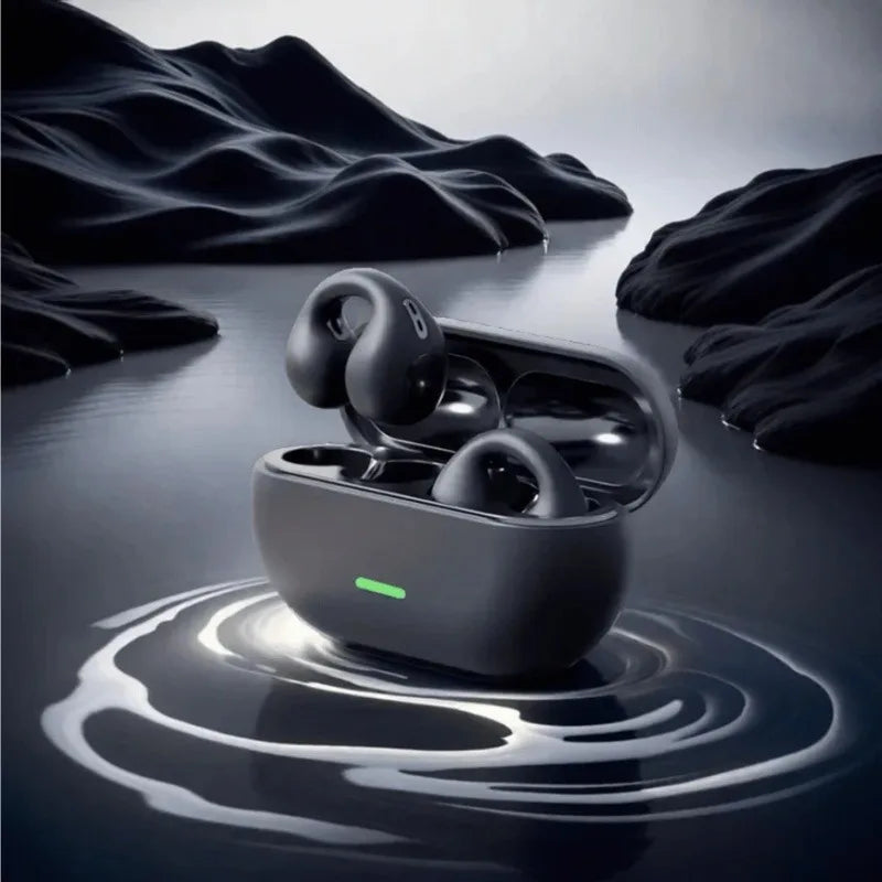 T75 Wireless Bluetooth 5.3 Bone Conduction Headphones Clip Ear...
