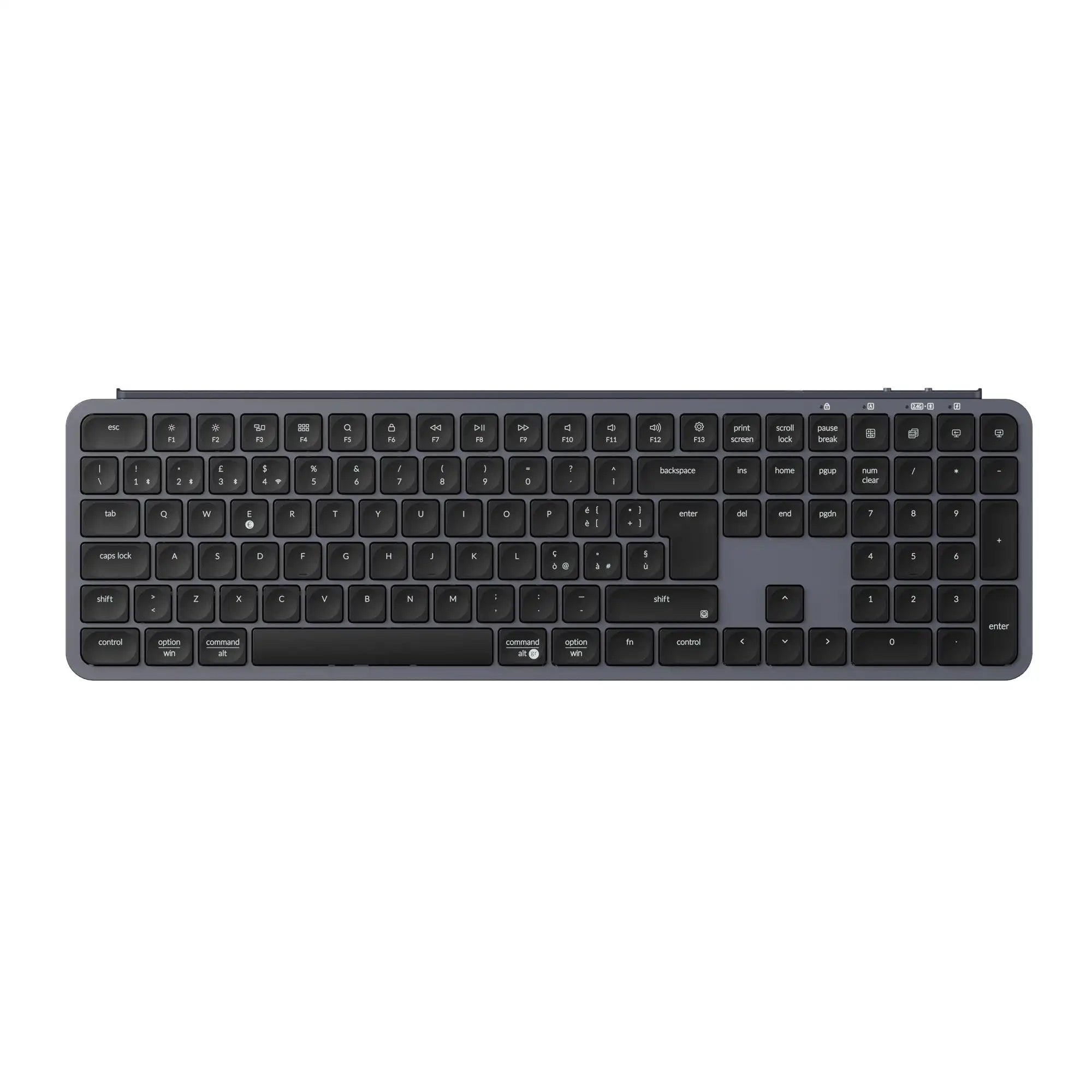 Keychron B6 Pro ISO Layout Ultra-Slim Wireless Keyboard Full Size Portable Lightweight 2.4GHz & Bluetooth Connections
