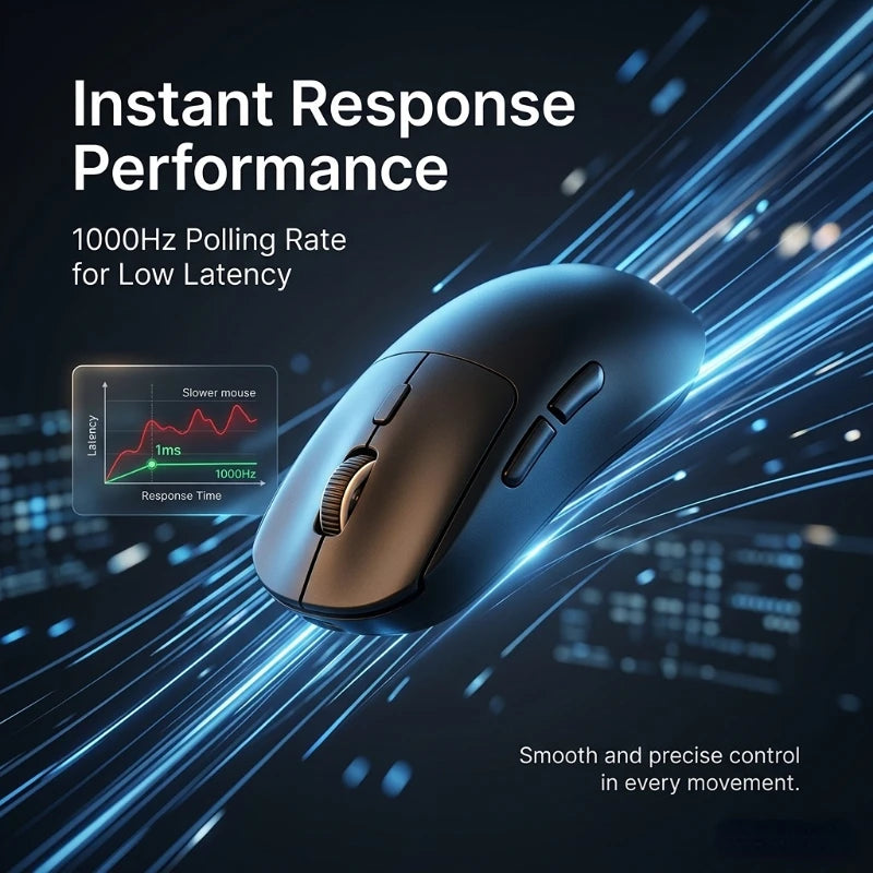 Tri-mode M348 Superlight Mouse Bluetooth 2.4G Wireless Gaming Mouse Flagship Chip Gaming Sensor 6 Adjustable DPI for Office Game