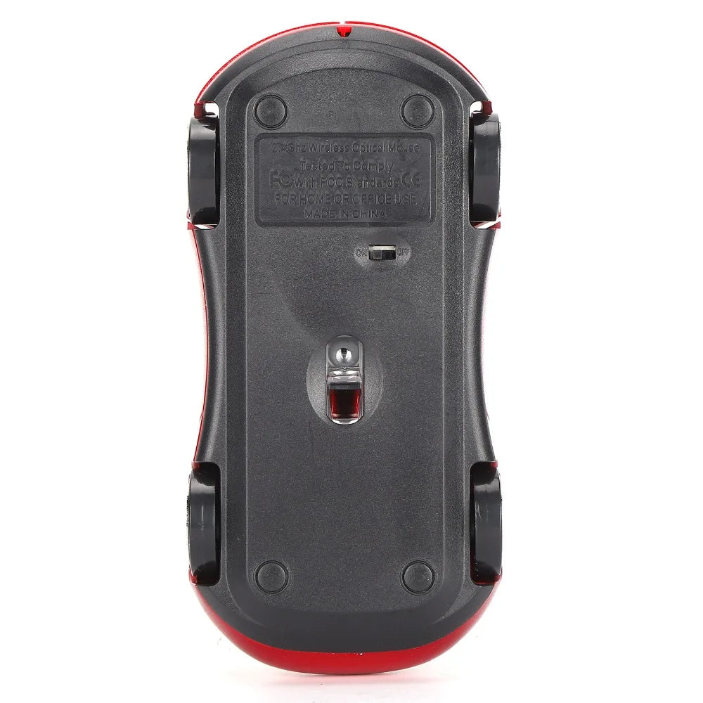 Funny 2.4G Car Shaped Mouse Blue/Red/Pink/Black LED Light Laptop Mouse Portable Optical Mouse Gaming Setup