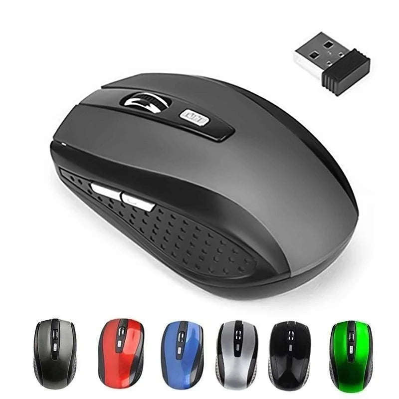 2.4G Wireless Mouse 2.4Ghz Gaming Mouse Optical Wireless Mouse Slim Mini Noiseless Mice 800/1200/1600 DPI For Macbook PC Laptops