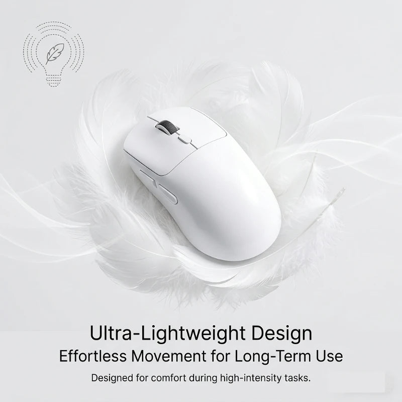 Tri-mode M348 Superlight Mouse Bluetooth 2.4G Wireless Gaming Mouse Flagship Chip Gaming Sensor 6 Adjustable DPI for Office Game